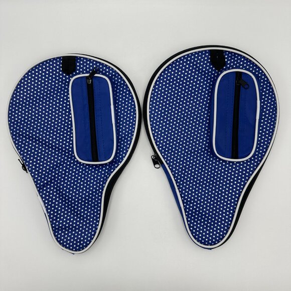 2 Duplex 4 Star Table Tennis / Ping Pong Paddles with 2 Carrying Cases - Picture 6 of 12
